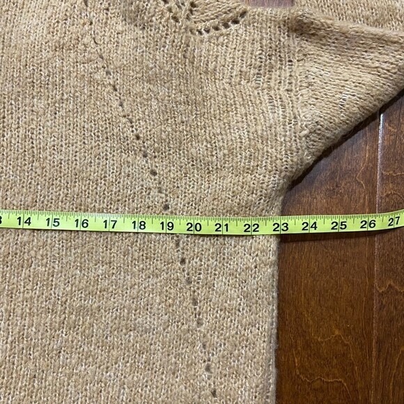 American Eagle Jeggin Fit Brown Tan Hooded Sweater Women's Size Medium - Picture 5 of 9